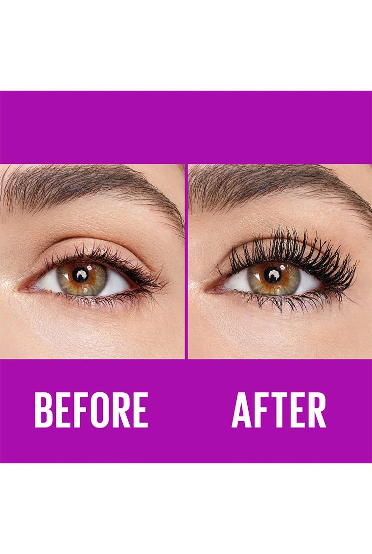 Before After Nicole Maybelline Falsies lashlift